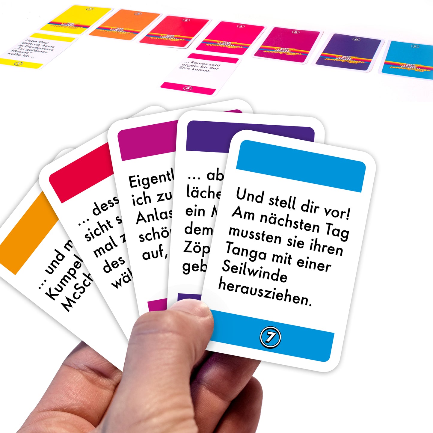 WHO LAUGHS, LOSES! CARDS KARAMBA 3000 - The funniest sentence wins! 