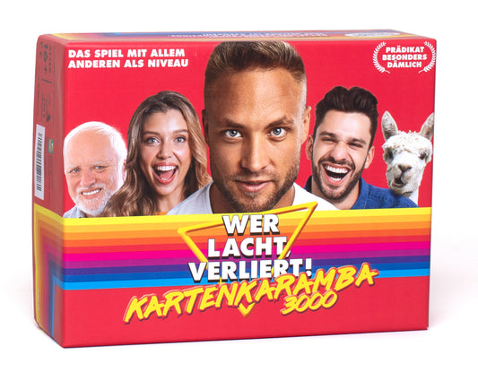 WHO LAUGHS, LOSES! CARDS KARAMBA 3000 - The funniest sentence wins! 